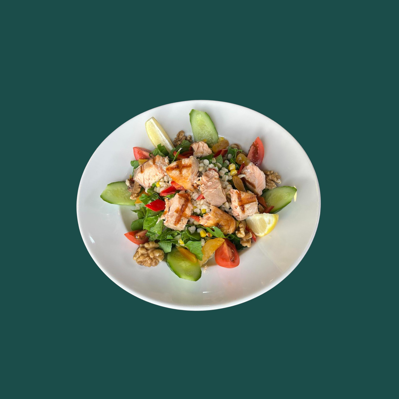 Tahıllı Somon Salata